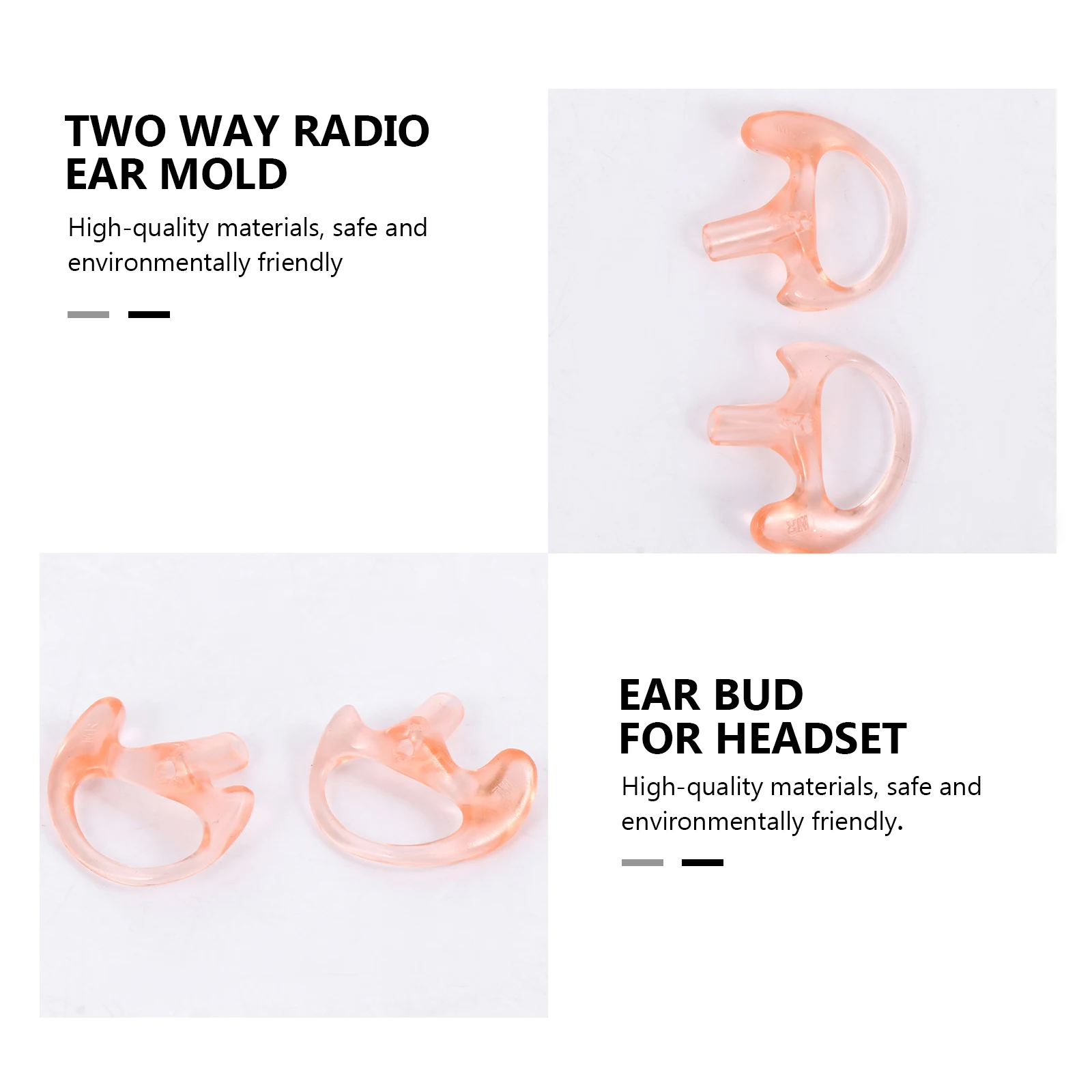 6 Pcs Earplugs for Radio Ear Bud For Walkie Acoustic Coil Tube Earpiece Earmold Audio Kits 
6 Pcs Earplugs for Radio Ear Bud For Walkie Acoustic Coil Tube Earpiece Earmold Audio Kits