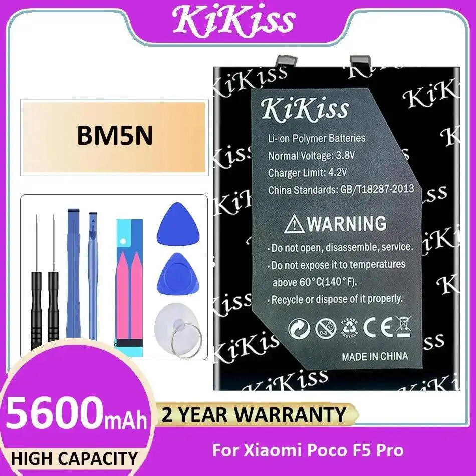 Reliable Power 5600Mah For Xiaomi Poco F5 Pro Mobile Phone Battery BM5N Good Low-Temperature Performance
Reliable Power 5600Mah For Xiaomi Poco F5 Pro Mobile Phone Battery BM5N Good Low-Temperature Performance