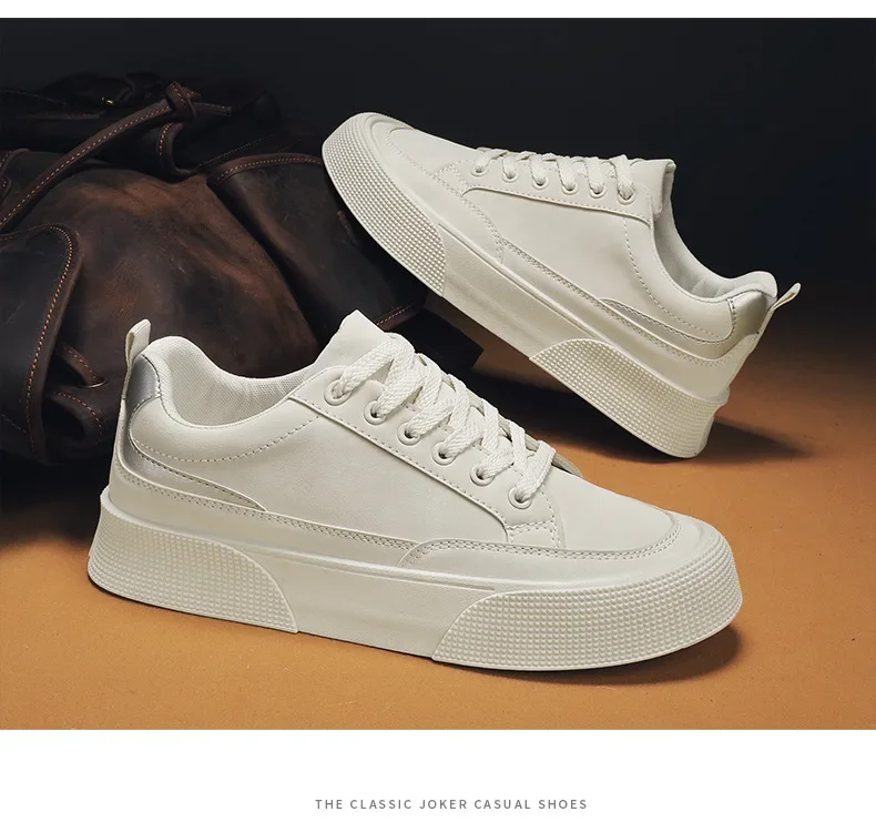 Zapatos blancos de moda para hombre, versátiles y cómodos, adecuados para todas las ocasiones
Zapatos blancos de moda para hombre, versátiles y cómodos, adecuados para todas las ocasiones