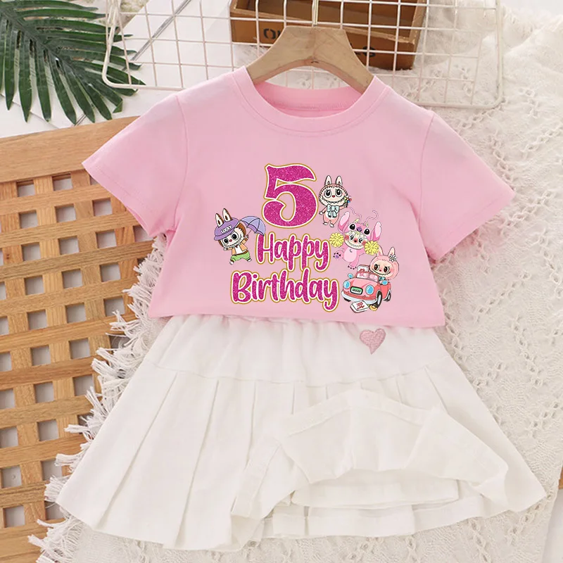 Labubu Dress Kids Summer Dresses with Safety Pants Thin Princess Skirts Cartoon Anime Number Print Birthday Pleated Skirt Gift
Labubu Dress Kids Summer Dresses with Safety Pants Thin Princess Skirts Cartoon Anime Number Print Birthday Pleated Skirt Gift