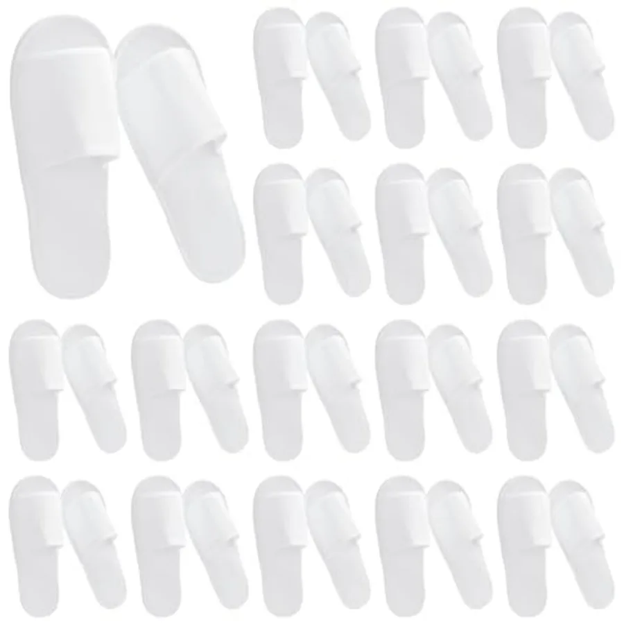 24 Pairs Spa Disposable Slippers, White Soft Plush Open Toe Non-Slip Slippers for Hotel, Spa, and Hospitality Unisex
24 Pairs Spa Disposable Slippers, White Soft Plush Open Toe Non-Slip Slippers for Hotel, Spa, and Hospitality Unisex