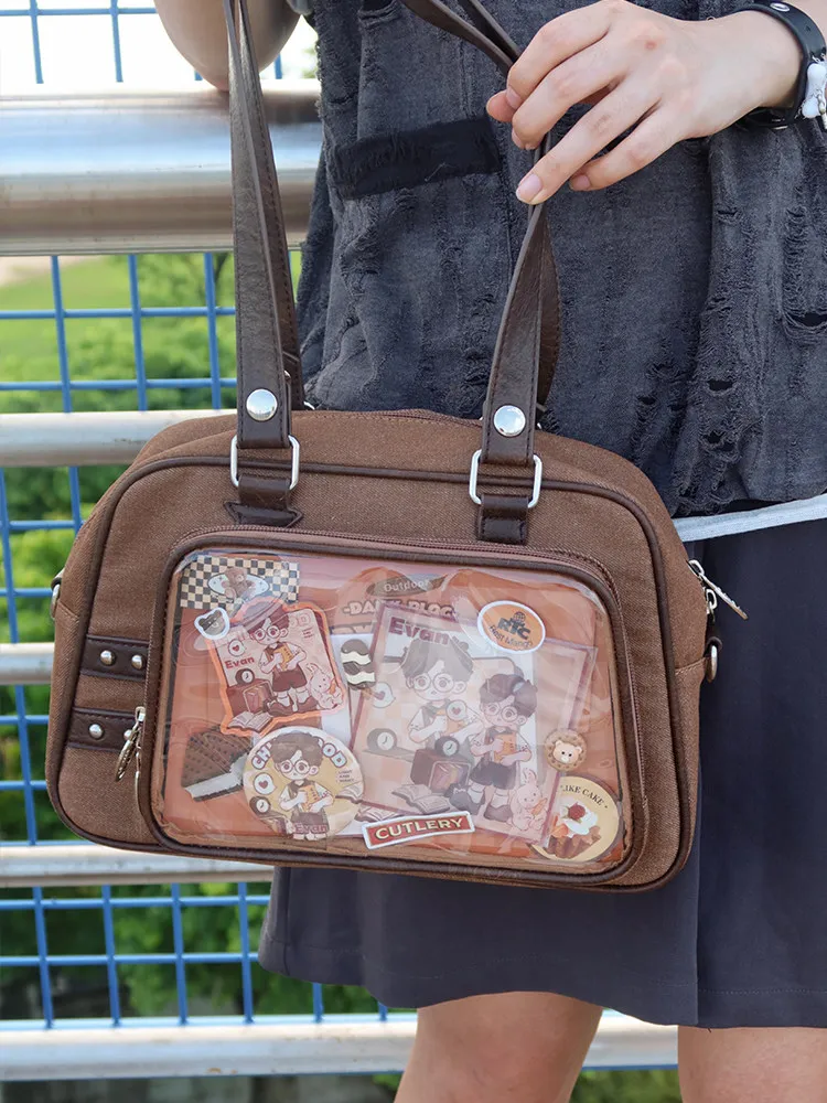 Original Design Fang Xing LTA Bag Large Capacity Food Intake Grain Grain Two-dimensional Student Daily Shoulder Messenger Bags
Original Design Fang Xing LTA Bag Large Capacity Food Intake Grain Grain Two-dimensional Student Daily Shoulder Messenger Bags