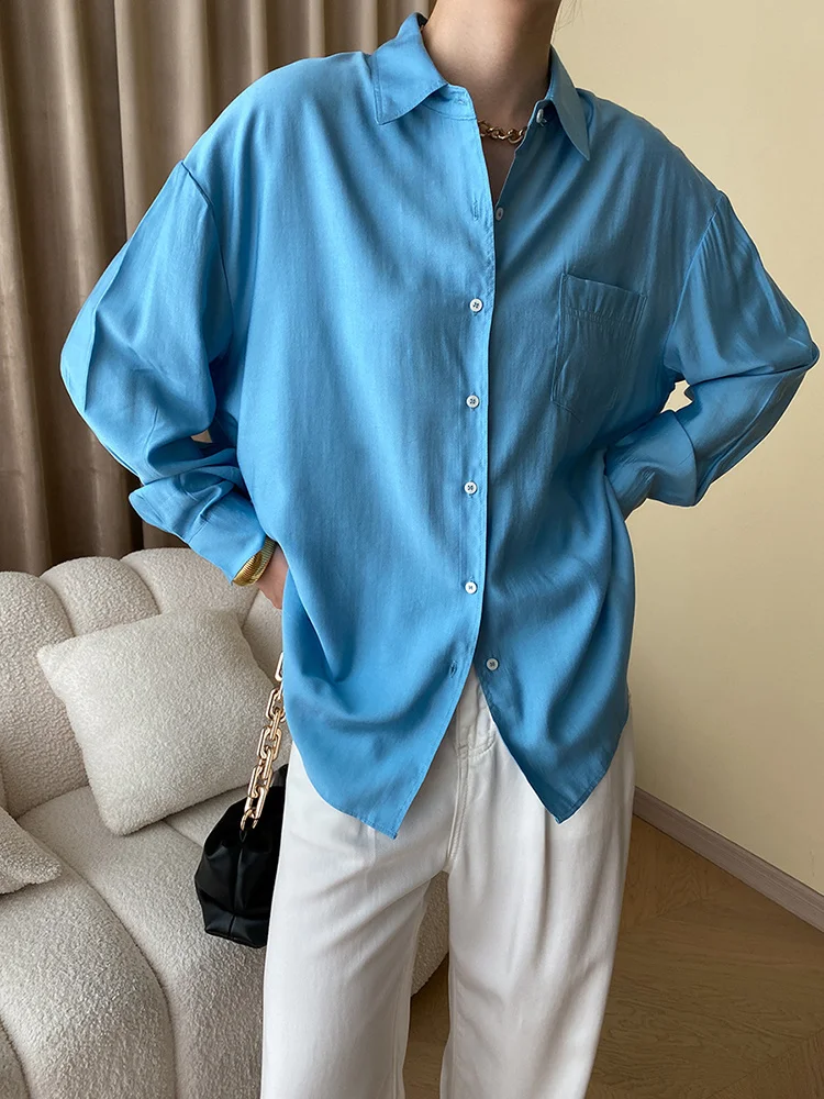 Women Green Plain Color Big Size Casual Blouse New Lapel Long Sleeve Loose Fit Shirt Fashion Spring Autumn O574
Women Green Plain Color Big Size Casual Blouse New Lapel Long Sleeve Loose Fit Shirt Fashion Spring Autumn O574