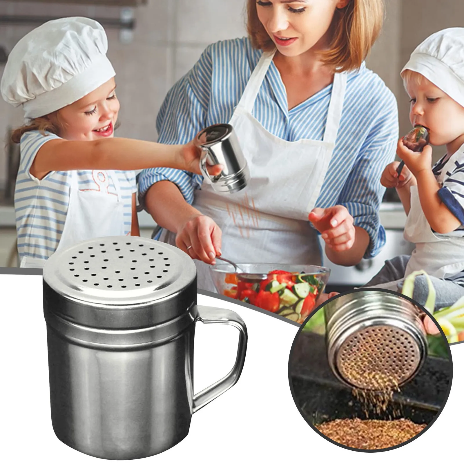 Stainless Steel Powder Shaker With Handle And Multi Function Fine Mesh Powder Sieve For Outdoor Bbq Cup Board Pro Cups Set
Stainless Steel Powder Shaker With Handle And Multi Function Fine Mesh Powder Sieve For Outdoor Bbq Cup Board Pro Cups Set