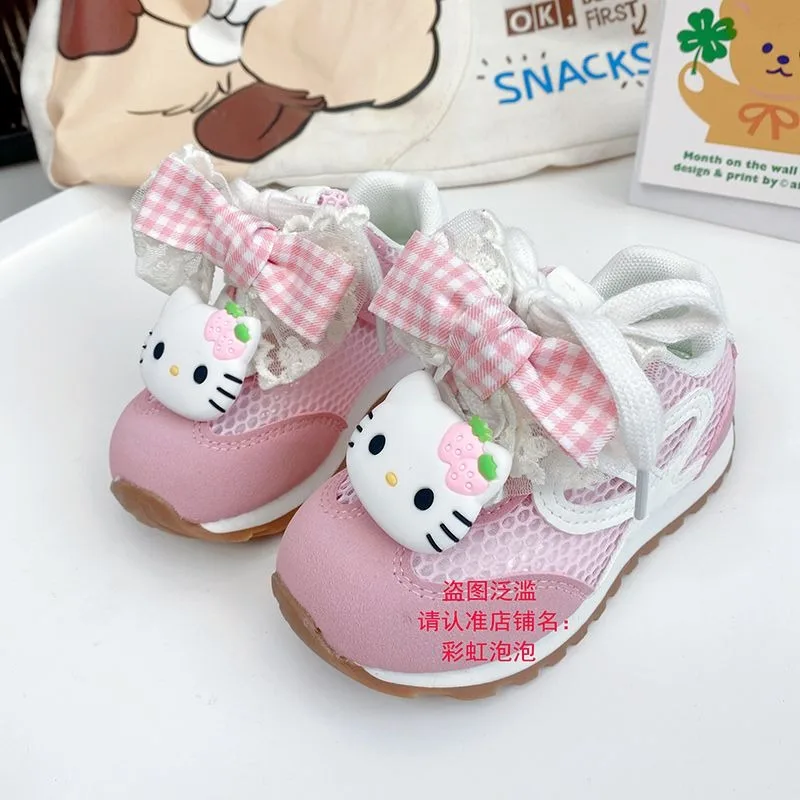 Летняя детская спортивная обувь Hello Kitty My Melody Anime Kawaii Sanrio, кроссовки для бега с милым рисунком KT Cat, подарки для детей
Летняя детская спортивная обувь Hello Kitty My Melody Anime Kawaii Sanrio, кроссовки для бега с милым рисунком KT Cat, подарки для детей