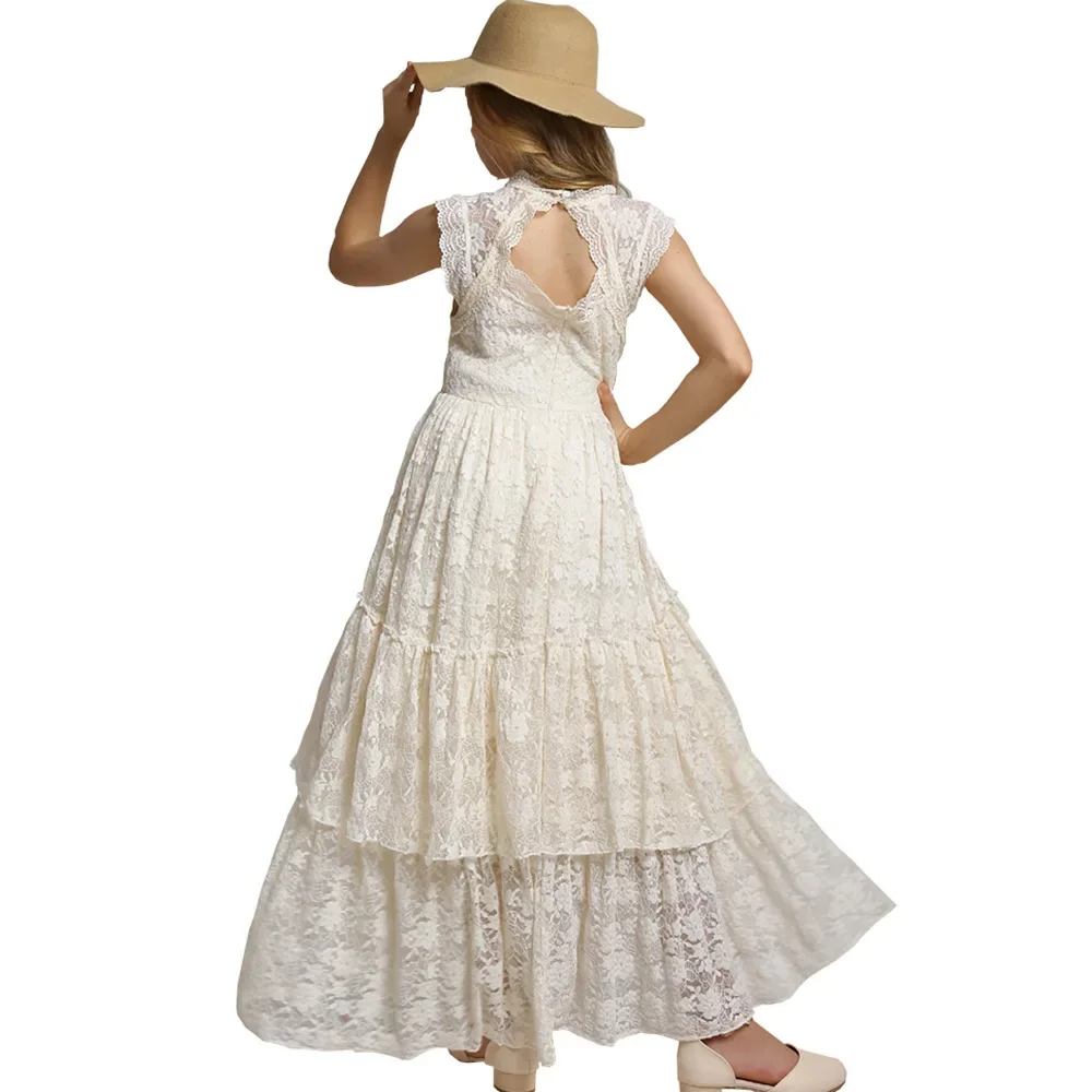 Girls Kids Lace Back Full-Length Backless Tulle Party Holiday Formal Flower Girl Dress
Girls Kids Lace Back Full-Length Backless Tulle Party Holiday Formal Flower Girl Dress