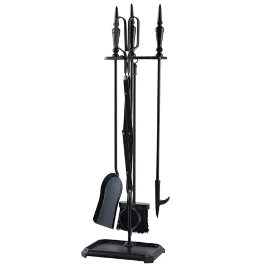 Lichamp Gothic Fireplace Tools Set 5-Pieces Indoor Outdoor Sturdy Fire Place Poker Sets with Gothic Handle FTS35BK
Lichamp Gothic Fireplace Tools Set 5-Pieces Indoor Outdoor Sturdy Fire Place Poker Sets with Gothic Handle FTS35BK