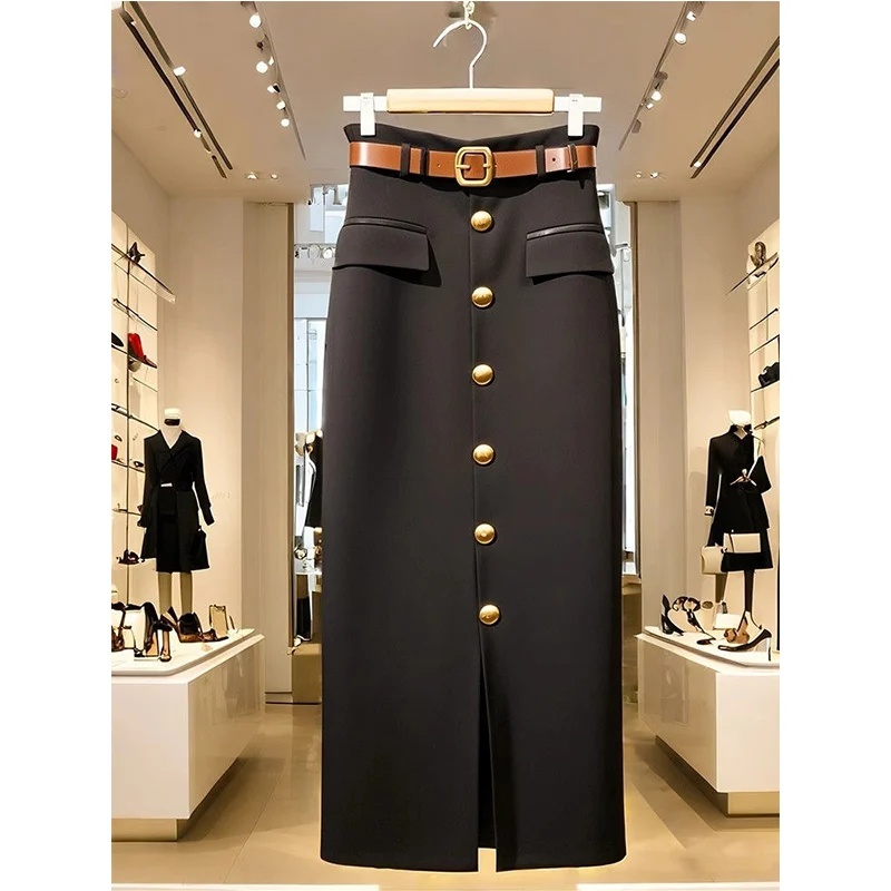 2024 Autumn Winter Temperament All-match Elegant A-line Skirt Ladies Solid Color Simplicity Office Lady Slim High Waist Skirt
2024 Autumn Winter Temperament All-match Elegant A-line Skirt Ladies Solid Color Simplicity Office Lady Slim High Waist Skirt