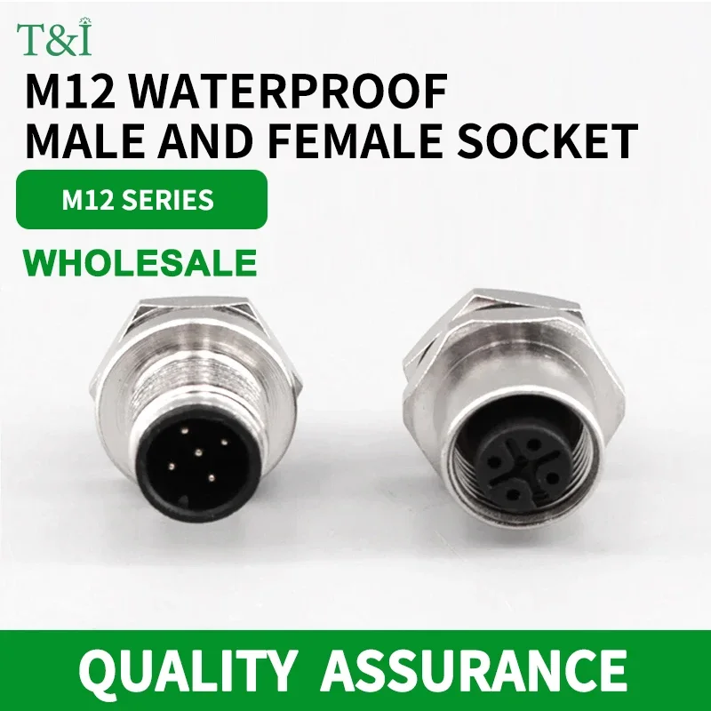 5/10/100 PCS M12 male and female socket 3 4 5 6 8 17 pins weld IP67/68 Install front/rear panel waterproof circular connectors
5/10/100 PCS M12 male and female socket 3 4 5 6 8 17 pins weld IP67/68 Install front/rear panel waterproof circular connectors