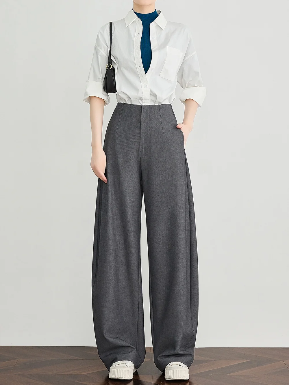 FALIN ey Wool Wide Leg Pants Women's Suits Trousers Drapey High Waist Long Banana Pants Commute Sle Casual Pants
FALIN ey Wool Wide Leg Pants Women's Suits Trousers Drapey High Waist Long Banana Pants Commute Sle Casual Pants
