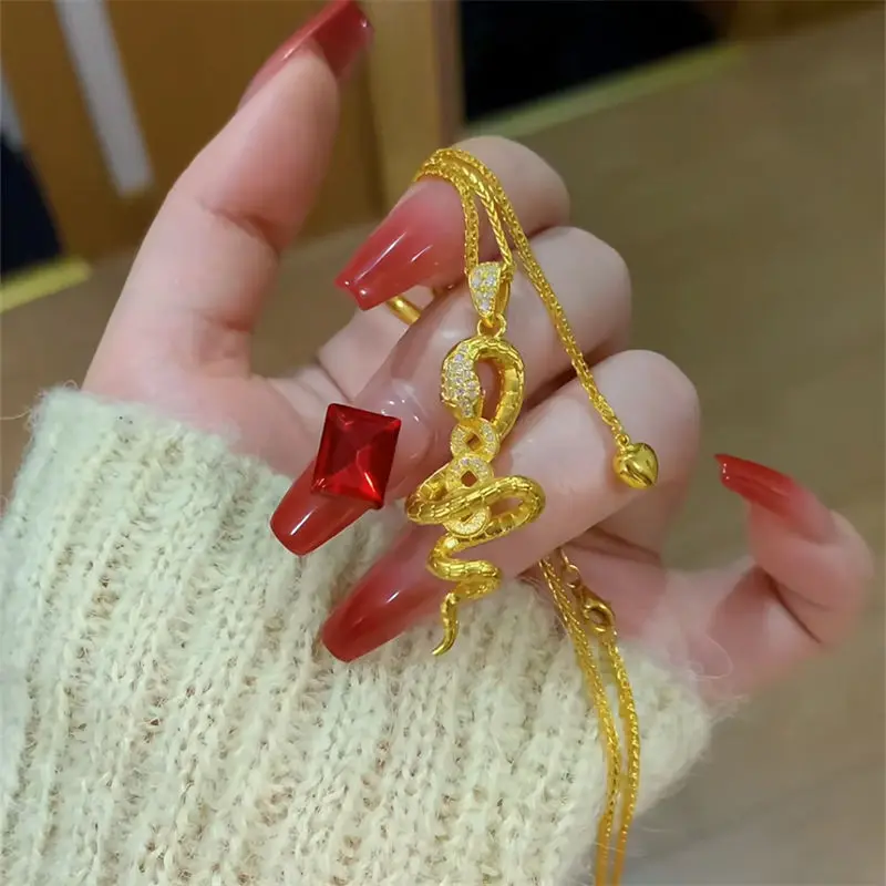 14K Gold Serpent Pendant Zodiac Necklace Wealth Guardian Adjustable Collarbone Chain Birth Year Luxury Boho Jewelry Women Craft
14K Gold Serpent Pendant Zodiac Necklace Wealth Guardian Adjustable Collarbone Chain Birth Year Luxury Boho Jewelry Women Craft
