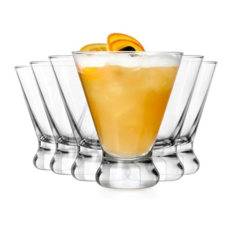 Entertaining Essentials Multi-Purpose Cocktail Set of 6, Dishwasher Safe Stemless Martini, Margarita Glasses for Home, 6 Count
Entertaining Essentials Multi-Purpose Cocktail Set of 6, Dishwasher Safe Stemless Martini, Margarita Glasses for Home, 6 Count