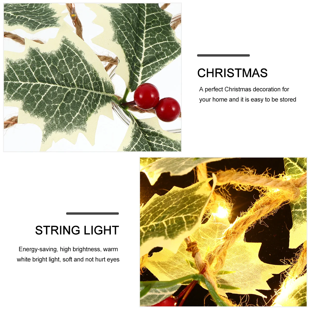 Christmas Decorative String Lights Plastic Berry Warm Color LED Christmas Lamp Outdoor Party HomeDecoration
Christmas Decorative String Lights Plastic Berry Warm Color LED Christmas Lamp Outdoor Party HomeDecoration