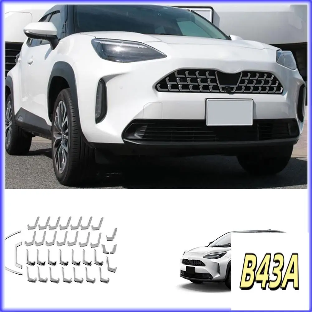 Sp-34Pcs Chrome Front Center Grille Cover Trim Car Styling For Toyota Yaris Cross 2020 2021 2022
Sp-34Pcs Chrome Front Center Grille Cover Trim Car Styling For Toyota Yaris Cross 2020 2021 2022