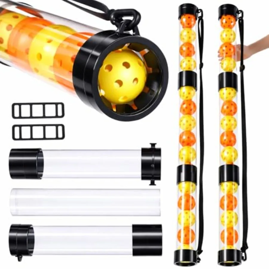 2 Pack 11/16 Balls Tennis Pickup Tube with Shoulder Strap Lightweight Detachable Collector for Easy Collection and Carrying in
2 Pack 11/16 Balls Tennis Pickup Tube with Shoulder Strap Lightweight Detachable Collector for Easy Collection and Carrying in
