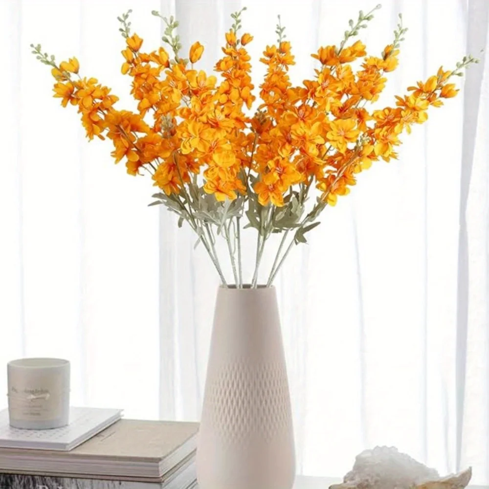 8pcs 33.5in Delphinium Artificial Flowers for Tall Vase Orange Larkspur Artificial Silk Flowers Long Stem Fake Fall Flowers for
8pcs 33.5in Delphinium Artificial Flowers for Tall Vase Orange Larkspur Artificial Silk Flowers Long Stem Fake Fall Flowers for