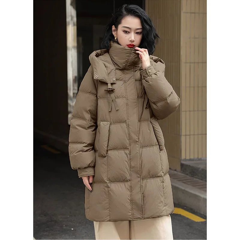 2025 Winter New Black Thick Warm Parka Jacket Women Korean Oversized Loose Hooded Cotton Padded Coat Female Casual Long Overcoat
2025 Winter New Black Thick Warm Parka Jacket Women Korean Oversized Loose Hooded Cotton Padded Coat Female Casual Long Overcoat