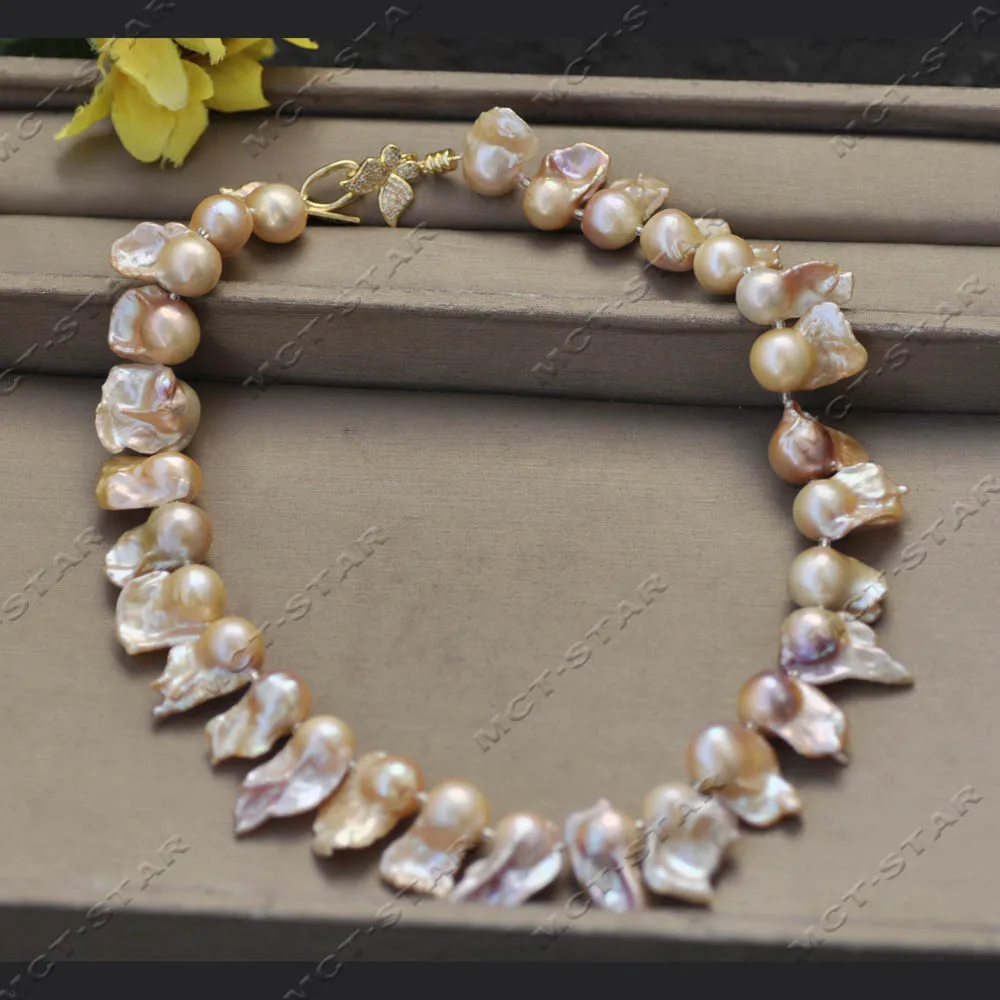 Z14379 Только один 18 дюймов 28 мм лепесток в стиле барокко розовый реборн жемчужное ожерелье Кеши бабочка CZ
Z14379 Только один 18 дюймов 28 мм лепесток в стиле барокко розовый реборн жемчужное ожерелье Кеши бабочка CZ