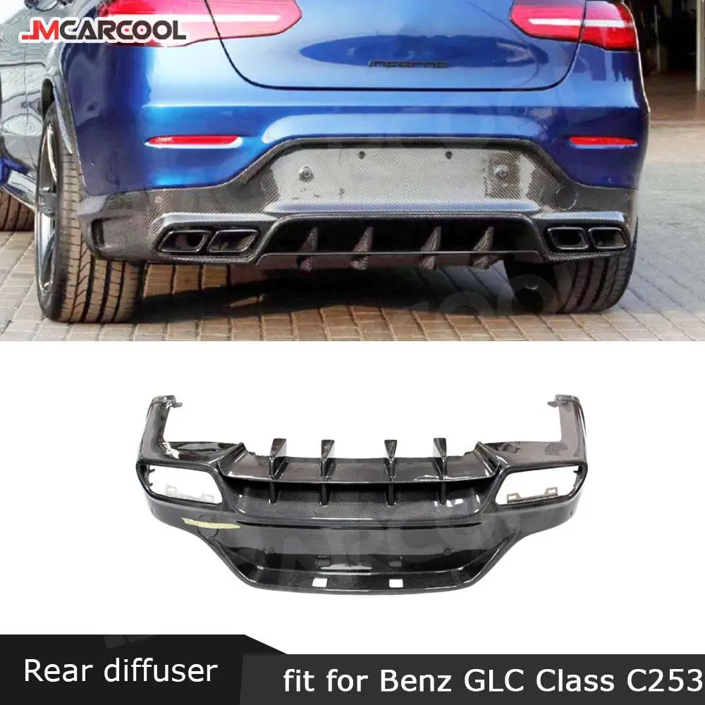 Carbon Fiber Rear Bumper Lip Diffuser with Exhaust Tips for Mercedes Benz GLC Class C253 GLC300 GLC250 GLC63 Coupe 2017-2019
Carbon Fiber Rear Bumper Lip Diffuser with Exhaust Tips for Mercedes Benz GLC Class C253 GLC300 GLC250 GLC63 Coupe 2017-2019