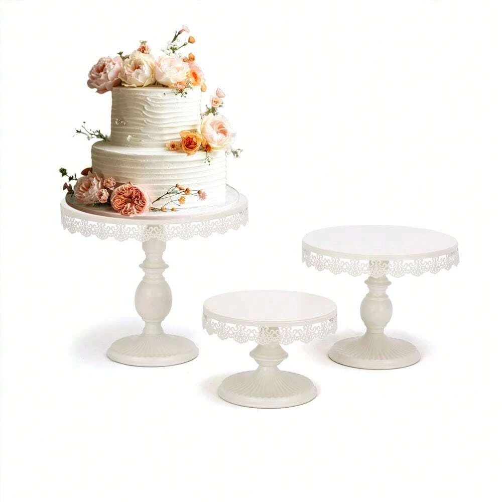3-piece round metal cake rack set, birthday party cake display table, wedding cake decorations, cake snacks ornaments
3-piece round metal cake rack set, birthday party cake display table, wedding cake decorations, cake snacks ornaments