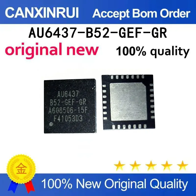 (5-100 PCS) New stock AU6437-B52-GEF-GR AU6437 QFN
(5-100 PCS) New stock AU6437-B52-GEF-GR AU6437 QFN