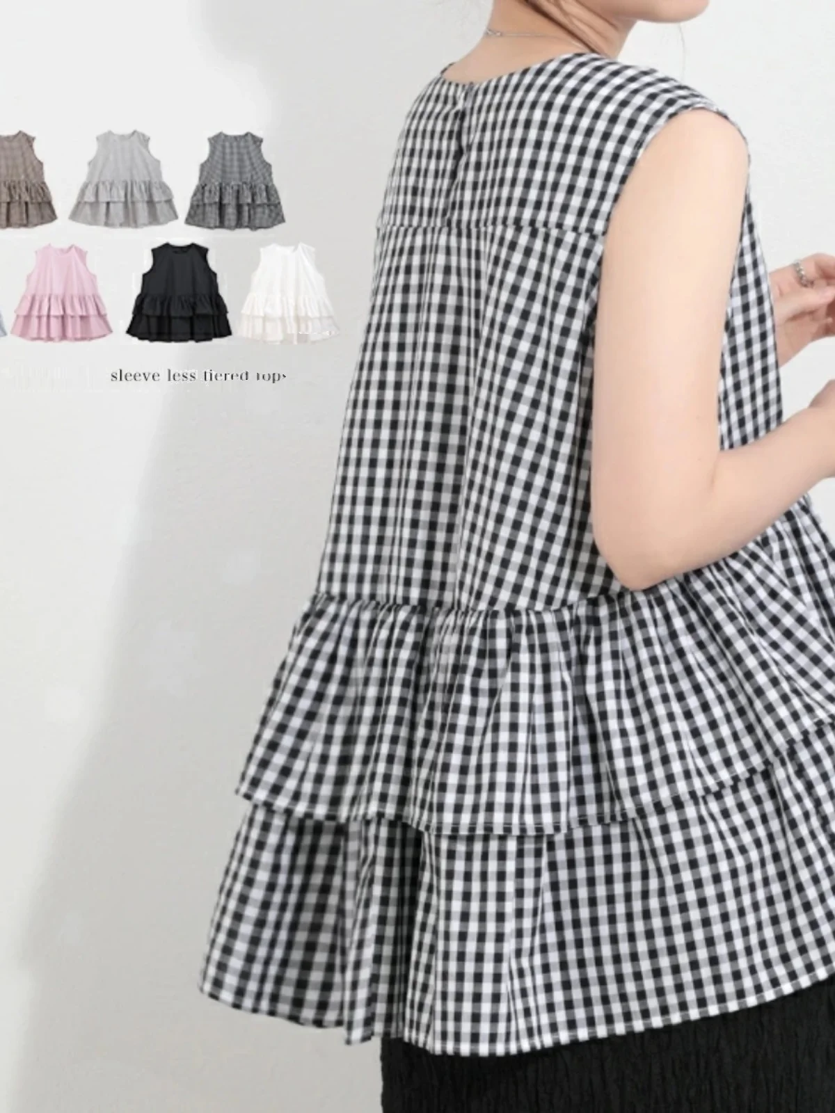 Loose Cotton Svel Vest with Ruffle Design Japanese Sle Doll irt Pure Cotton Mid-Length round Ne Summer Top
Loose Cotton Svel Vest with Ruffle Design Japanese Sle Doll irt Pure Cotton Mid-Length round Ne Summer Top