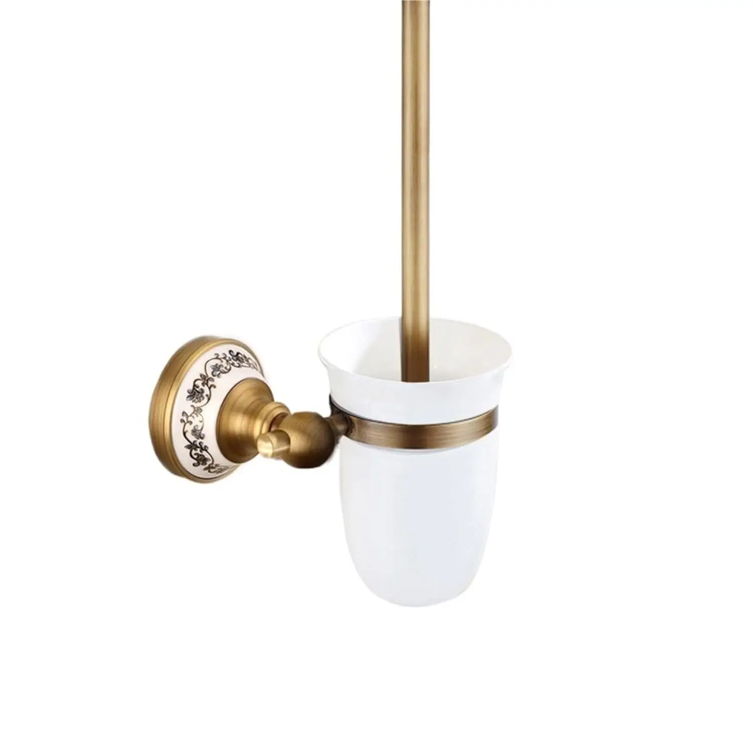 Antique Brass Bathroom Accessories Set Porcelain Hardware Ceramic Retro Toilet Brush Holder, Customized
Antique Brass Bathroom Accessories Set Porcelain Hardware Ceramic Retro Toilet Brush Holder, Customized