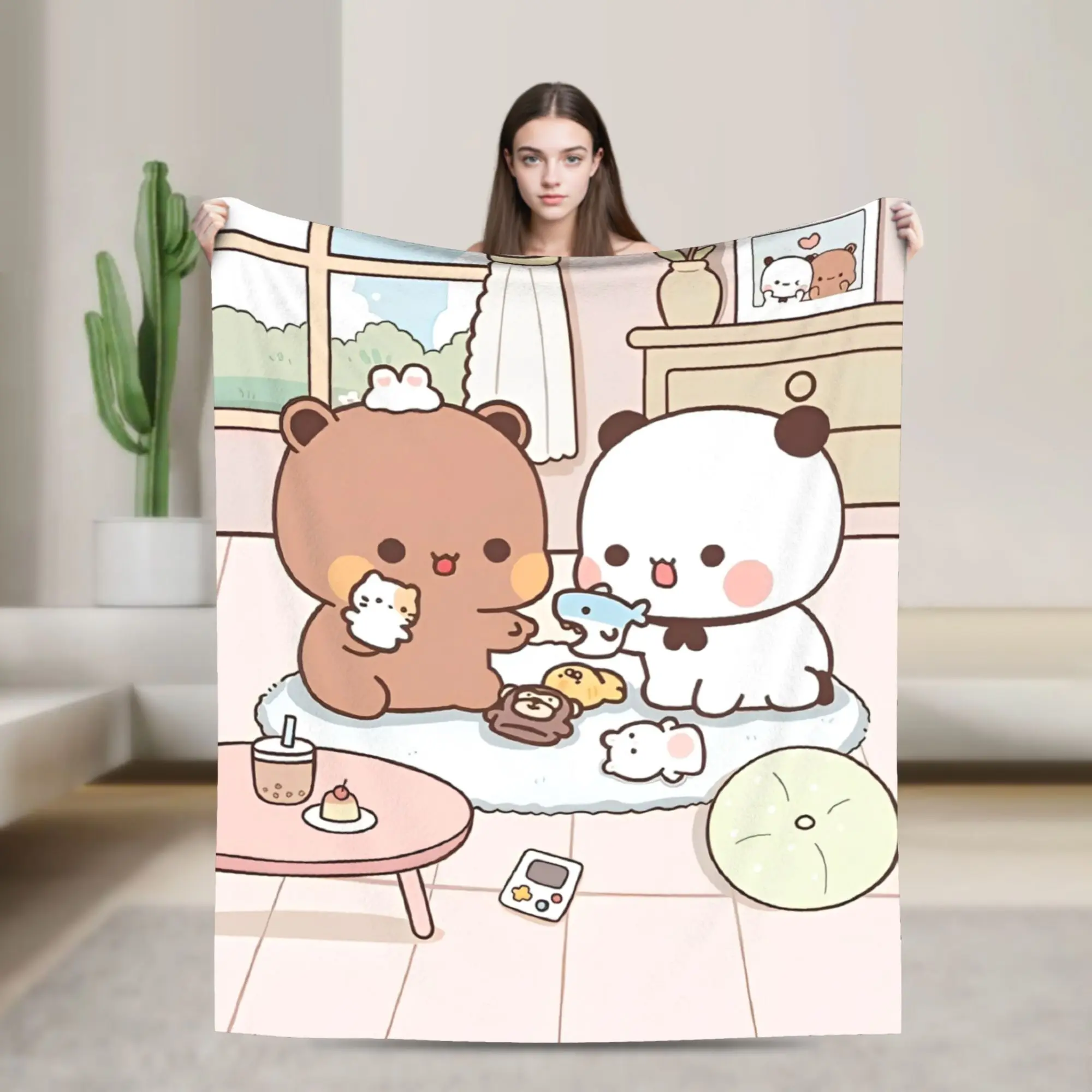 Bubu Dudu Throw Blanket for Couch Soft Cozy Plush Blanket Kawaill Couple Bears 50x60 Inches Multi-size Bedspread for All Seasons
Bubu Dudu Throw Blanket for Couch Soft Cozy Plush Blanket Kawaill Couple Bears 50x60 Inches Multi-size Bedspread for All Seasons