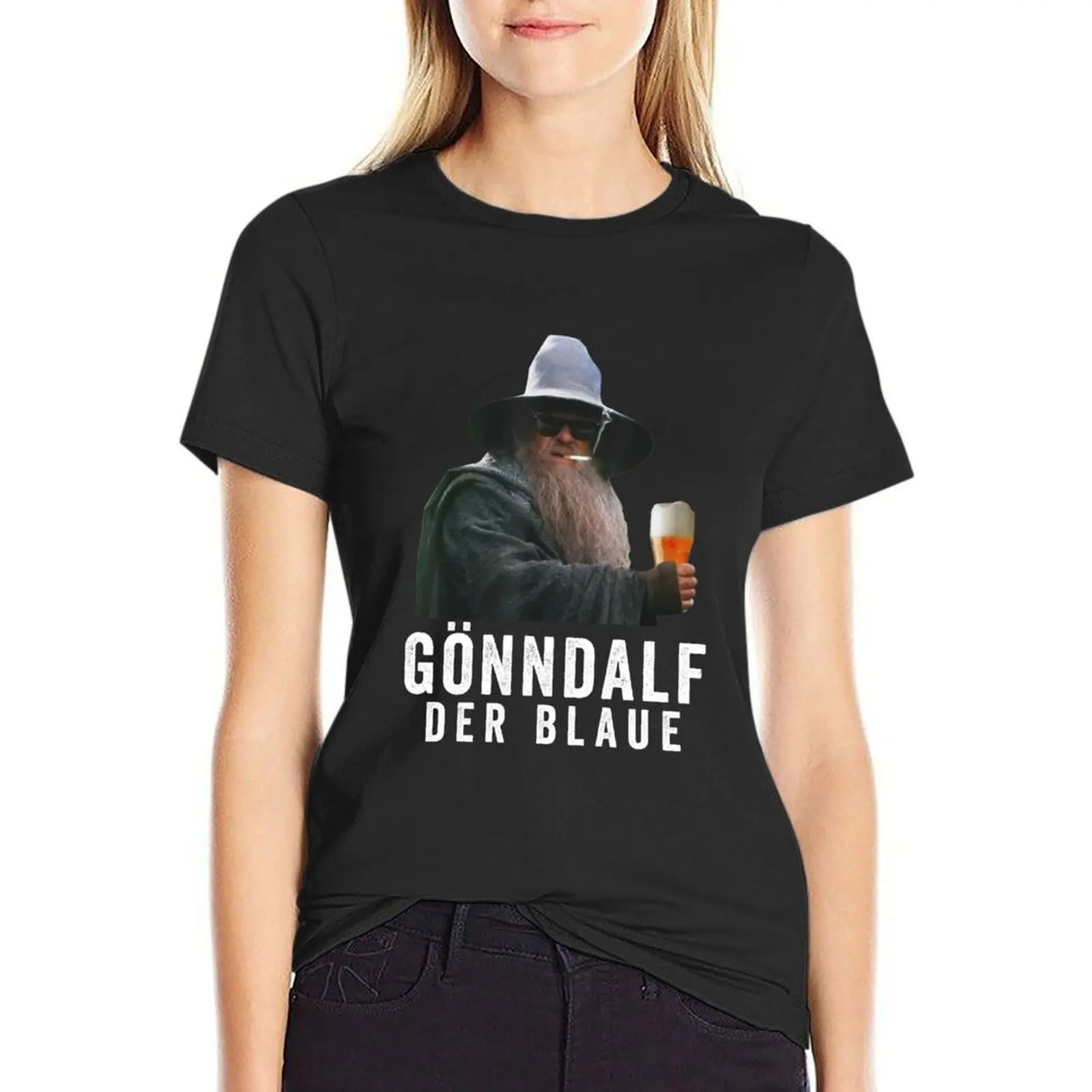 Gnndalf the blue beer drinker drink beer T-Shirt cute tops animal print shirt for girls Women's summer blouses 2024
Gnndalf the blue beer drinker drink beer T-Shirt cute tops animal print shirt for girls Women's summer blouses 2024