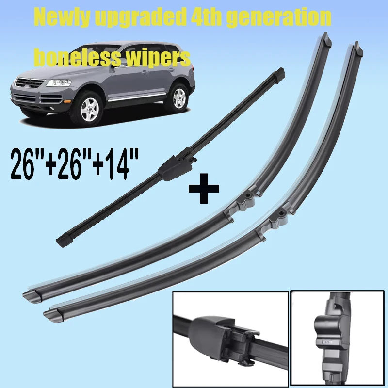 Misima Windshield Windscreen Wiper Blades Set Fit For 2003-2006 VW Touareg Front Rear Window Wiper Blade 2004 2005
Misima Windshield Windscreen Wiper Blades Set Fit For 2003-2006 VW Touareg Front Rear Window Wiper Blade 2004 2005
