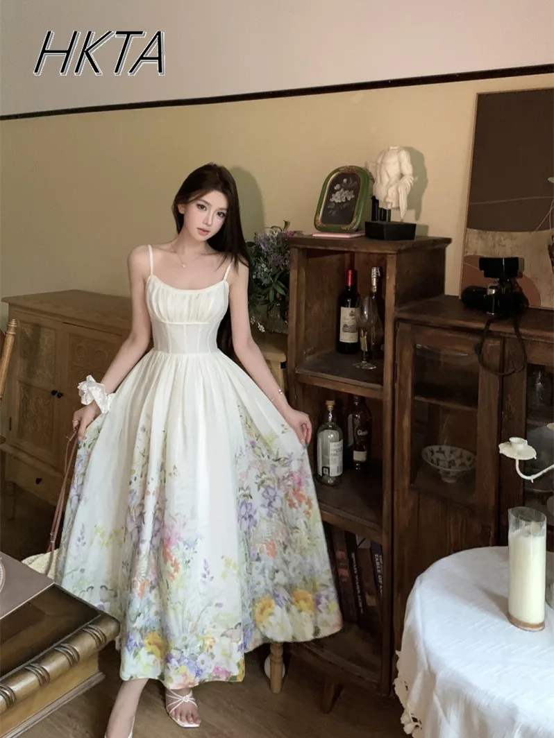 Sweet Waist Lolita dresses Women Clothes Spring Embroidery Chiffon Ruffle Maxi Dress Suspenders A Line Print White long Dress
Sweet Waist Lolita dresses Women Clothes Spring Embroidery Chiffon Ruffle Maxi Dress Suspenders A Line Print White long Dress