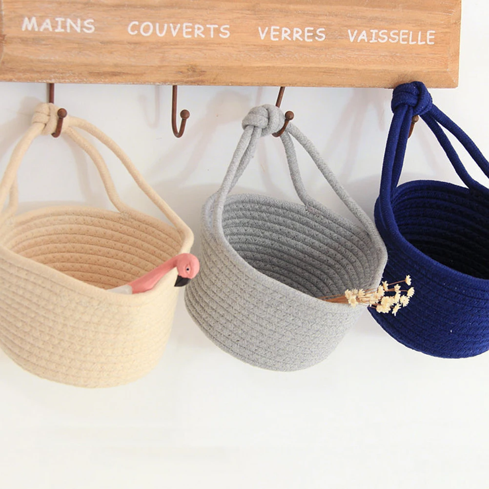 Cotton Rope Storage Basket Woven Organizer Nursery Laundry Bin Hanging Basket For Books Home Round Container Sundries
Cotton Rope Storage Basket Woven Organizer Nursery Laundry Bin Hanging Basket For Books Home Round Container Sundries