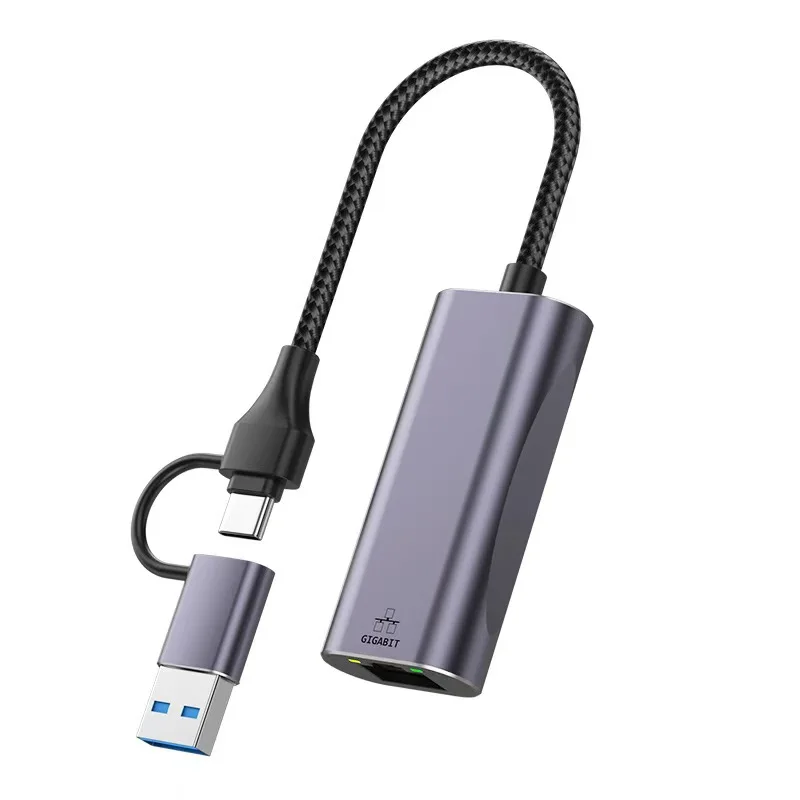 5PCS Hot-selling USB 3.0/Type-C To RJ45 Gigabit LAN 1000 Mbps Wired Network Adapter Compatible With Laptops MacBooks Windows
5PCS Hot-selling USB 3.0/Type-C To RJ45 Gigabit LAN 1000 Mbps Wired Network Adapter Compatible With Laptops MacBooks Windows