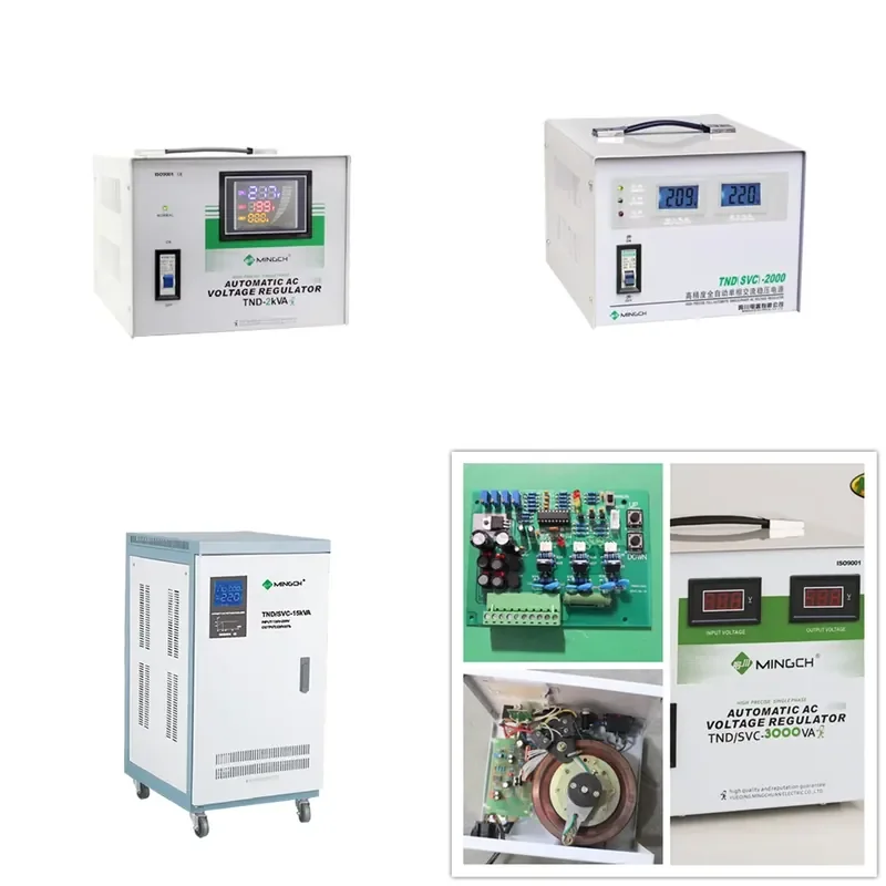Mingch High Quality 220V Single Phase Automatic Voltage Regulator (AVR) 2Kva/5Kva/10Kva AC Current Input for TND Usage
Mingch High Quality 220V Single Phase Automatic Voltage Regulator (AVR) 2Kva/5Kva/10Kva AC Current Input for TND Usage