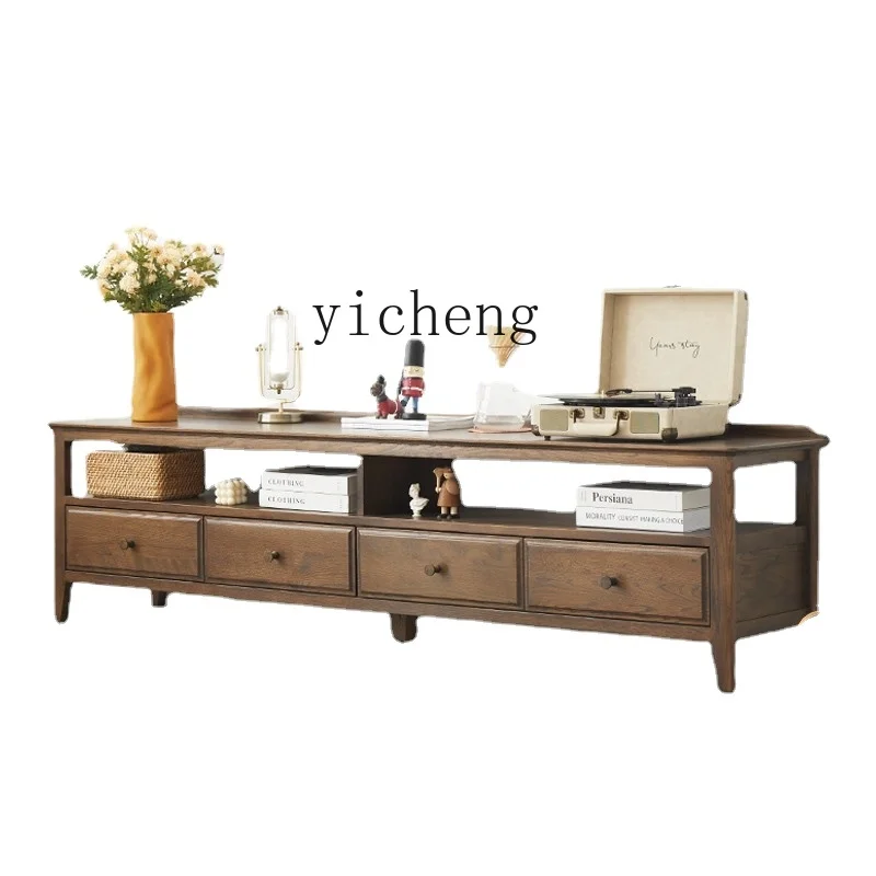 Pure Solid Wood TV Cabinet Environmental Protection American Red Oak Walnut Color Living Room Furniture
Pure Solid Wood TV Cabinet Environmental Protection American Red Oak Walnut Color Living Room Furniture