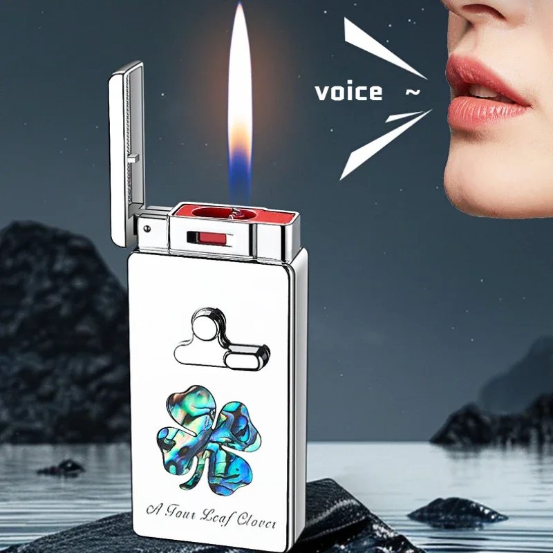 Voice Controlled Dual Fire Creative Smart Induction Lighter Inflatable Windproof Blue Flame Shell Gift Men's Cigarette Lighter
Voice Controlled Dual Fire Creative Smart Induction Lighter Inflatable Windproof Blue Flame Shell Gift Men's Cigarette Lighter