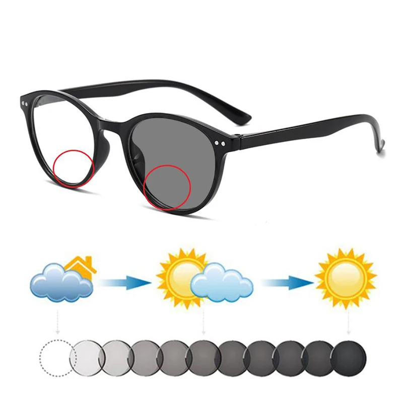 New PC Retro Rivets Women Oval Photochromic Bifocals Reading Sunglasses Men Look Near Far Hyperopia Dark Glasses Sunnies Shades
New PC Retro Rivets Women Oval Photochromic Bifocals Reading Sunglasses Men Look Near Far Hyperopia Dark Glasses Sunnies Shades