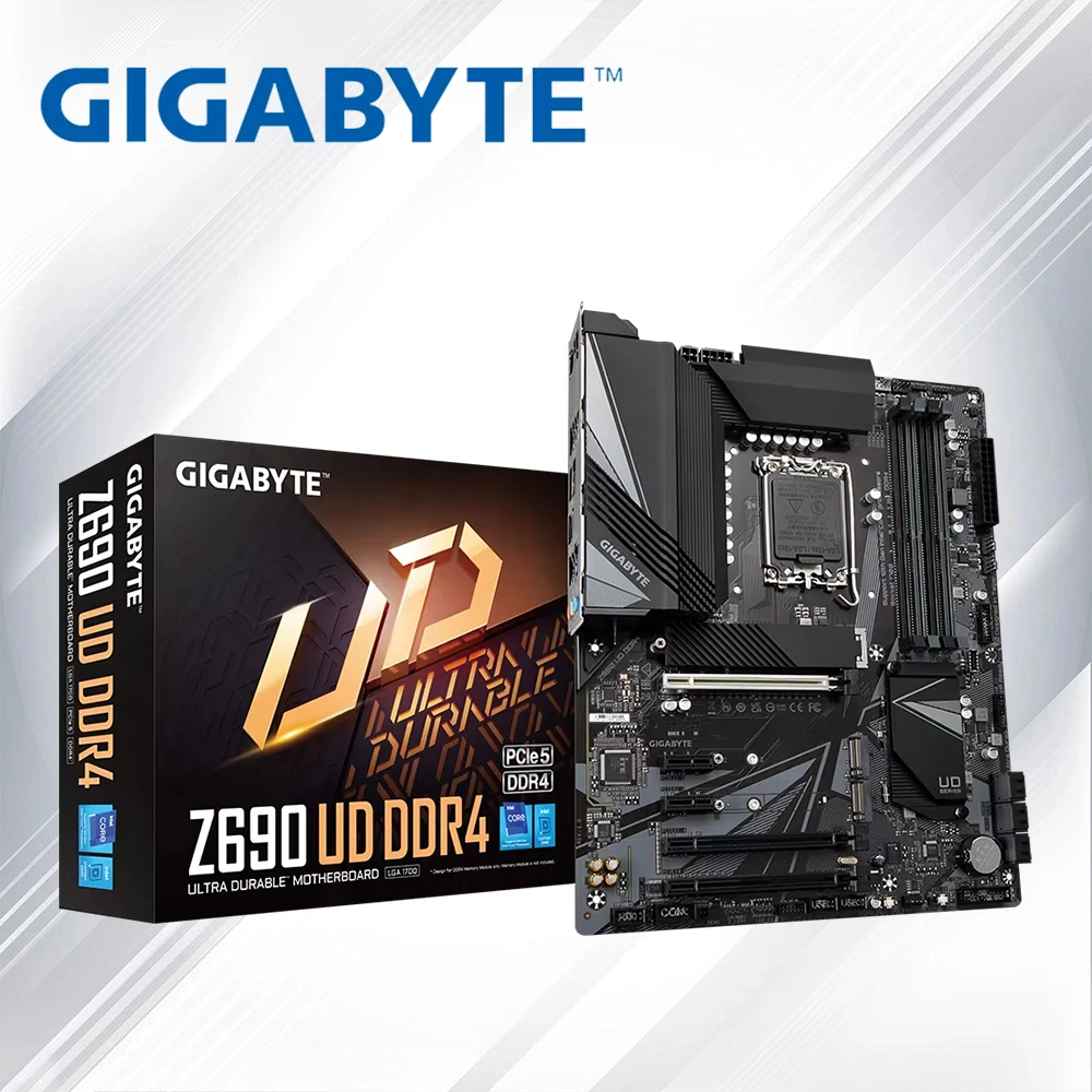 Gigabyte Motherboard Z690 UD DDR4 V2 LGA1700 for 12th Gen Intel Core Processor 12600 12700 12900 CPU Dual-channel DDR4 PCI-E 4.0
Gigabyte Motherboard Z690 UD DDR4 V2 LGA1700 for 12th Gen Intel Core Processor 12600 12700 12900 CPU Dual-channel DDR4 PCI-E 4.0
