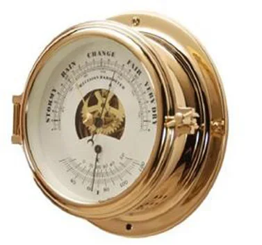 Marine Aneroid Barometer with brass shell
Marine Aneroid Barometer with brass shell
