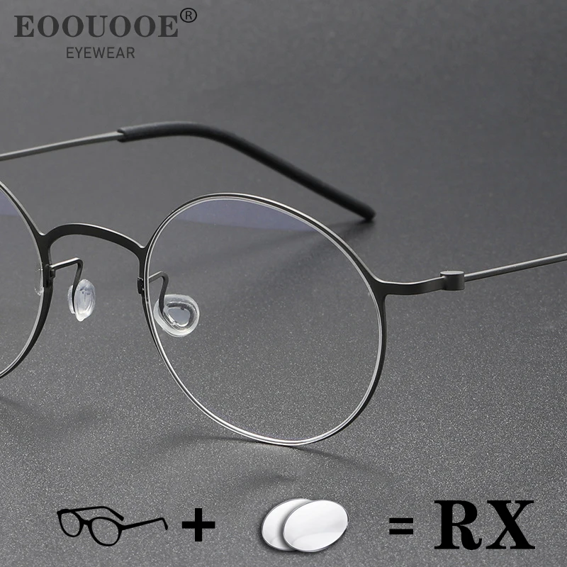 Round Design Men's Recipe Glasses With Prescription Lenses Titanium Optical Eyewear Progressive Myopia Reading Eyeglasses Work
Round Design Men's Recipe Glasses With Prescription Lenses Titanium Optical Eyewear Progressive Myopia Reading Eyeglasses Work