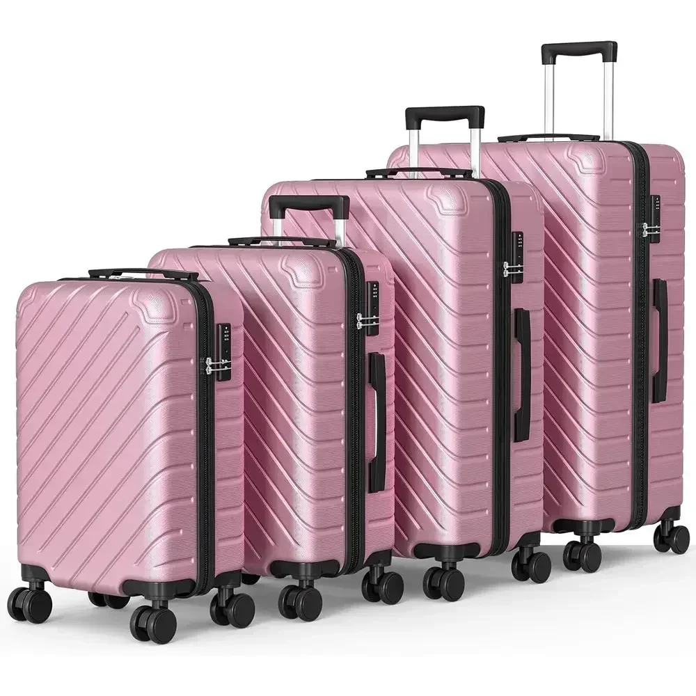 4-Piece Expandable Luggage Set with TSA Lock, 20% More Capacity, 360° Spinner Wheels for Men & Women (18 20 24 28)
4-Piece Expandable Luggage Set with TSA Lock, 20% More Capacity, 360° Spinner Wheels for Men & Women (18 20 24 28)