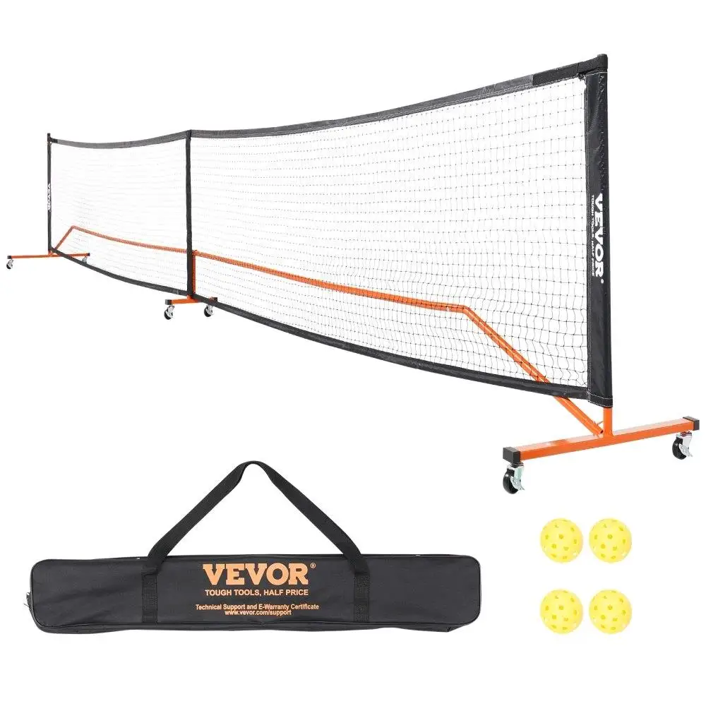 22FT Regulation Pickleball Net Set Portable for outdoor System with Carrying Bag Balls Wheels Weather Resistant Metal Frame
22FT Regulation Pickleball Net Set Portable for outdoor System with Carrying Bag Balls Wheels Weather Resistant Metal Frame
