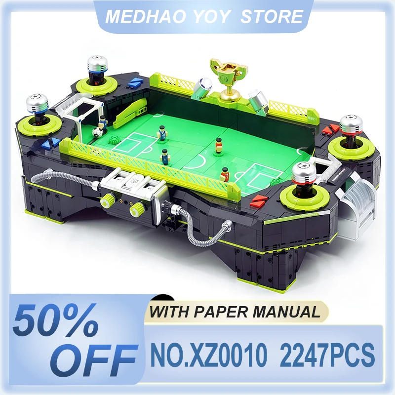 Striking XZ0010 Two-player Battle Electric Football Field Building Block Creative Battle Game Machine DIY Toys Chrismas Boy Gift
Striking XZ0010 Two-player Battle Electric Football Field Building Block Creative Battle Game Machine DIY Toys Chrismas Boy Gift