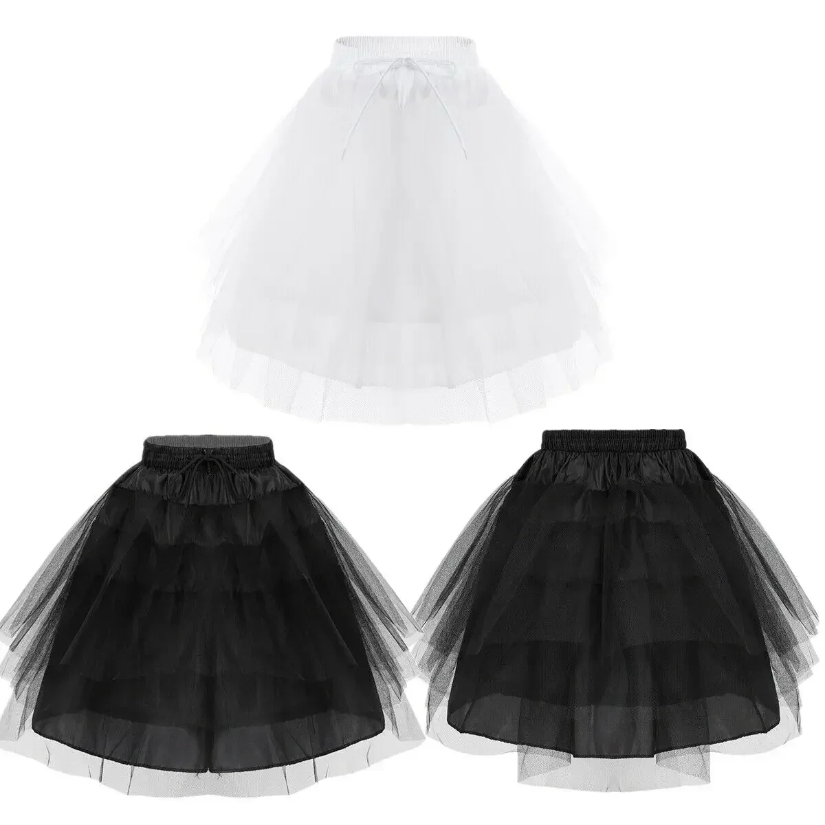 Kids Girls Hoopless 3 Layers Net Petticoat Fluffy Crinoline Slip Underskirt
Kids Girls Hoopless 3 Layers Net Petticoat Fluffy Crinoline Slip Underskirt