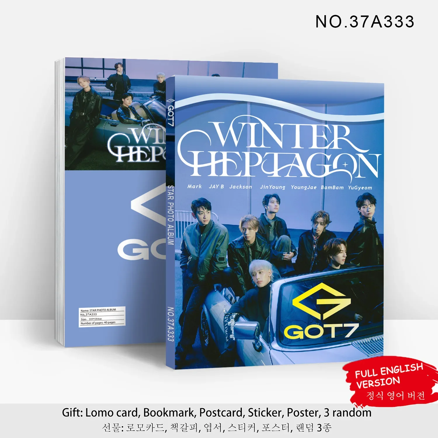 Kpop Idol GOT7 New Album Lomo Cards Portrait HD Photo Gallery Sticker Poster Bookmark Collection Card Jackson Mark Fans Gifts
Kpop Idol GOT7 New Album Lomo Cards Portrait HD Photo Gallery Sticker Poster Bookmark Collection Card Jackson Mark Fans Gifts