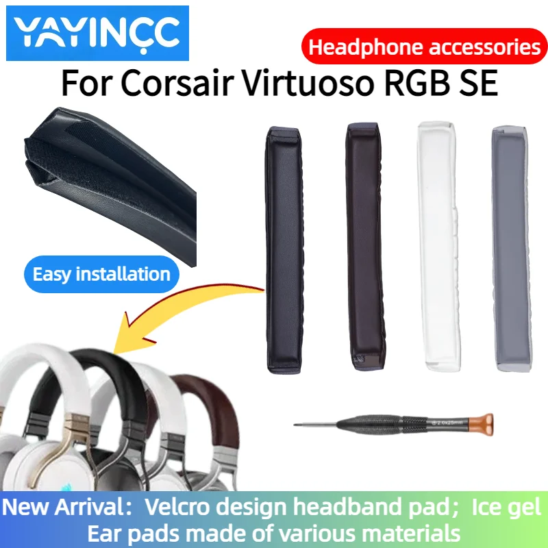Replacement Upgraded Velcro Head Beam Cover /Buckle Ear pad For Corsair Virtuoso RGB SE Headpad repair parts Easy installation
Replacement Upgraded Velcro Head Beam Cover /Buckle Ear pad For Corsair Virtuoso RGB SE Headpad repair parts Easy installation