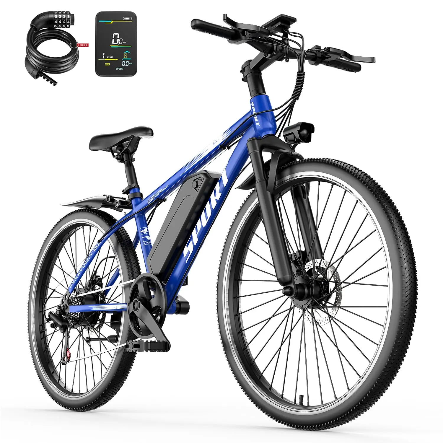 Electric Bike for Adults, 26'' 1500W Peak Ebike, Up to 65 Miles 28MPH Electric Mountain Bike with 48V 10Ah, Customized
Electric Bike for Adults, 26'' 1500W Peak Ebike, Up to 65 Miles 28MPH Electric Mountain Bike with 48V 10Ah, Customized