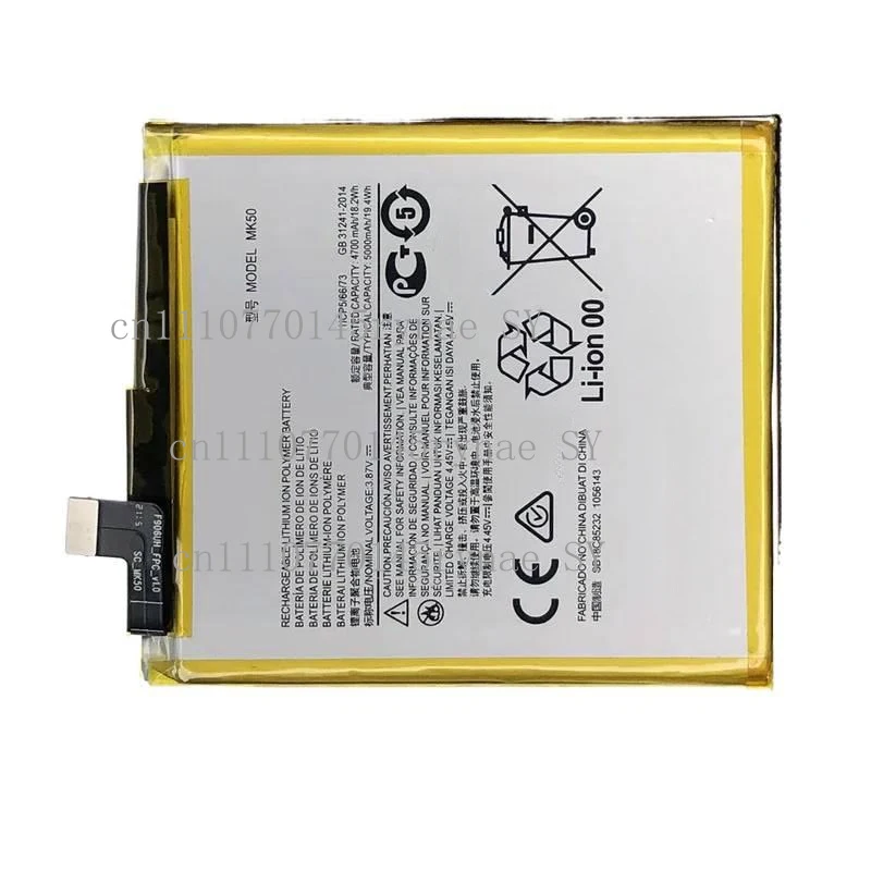 MK50 5000mAh Battery For Motorola MK 50 ONE 5G ACE Moto G 5G Batteria
MK50 5000mAh Battery For Motorola MK 50 ONE 5G ACE Moto G 5G Batteria