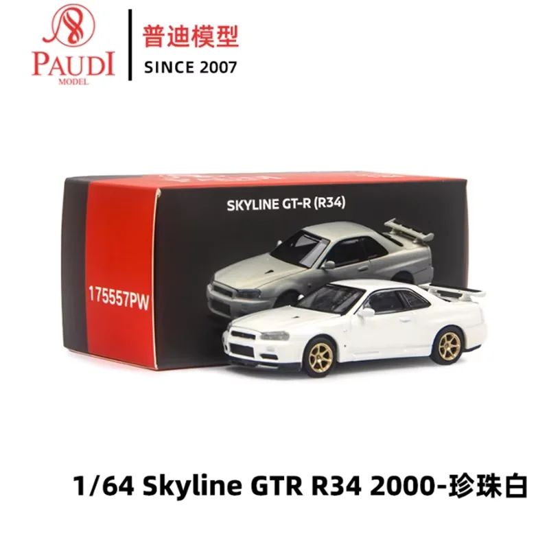 PAUDI масштаб 1:64 2000, SKYLINE GT-R R34, имитация сплава, модель автомобиля, статическая коллекция, украшенные праздничные подарки, игрушки, сувенирный подарок
PAUDI масштаб 1:64 2000, SKYLINE GT-R R34, имитация сплава, модель автомобиля, статическая коллекция, украшенные праздничные подарки, игрушки, сувенирный подарок