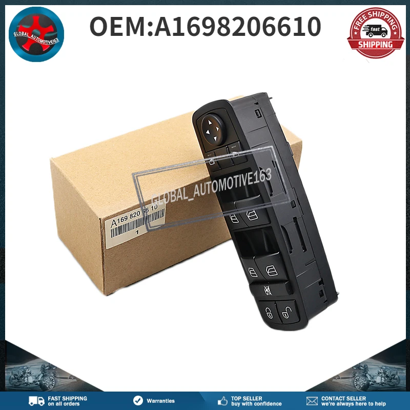 Главный переключатель управления окном A 1698206610 Для Mercedes Benz A Class W169 2004-2012 Mercedes Benz B Class W245 2005-2011
Главный переключатель управления окном A 1698206610 Для Mercedes Benz A Class W169 2004-2012 Mercedes Benz B Class W245 2005-2011